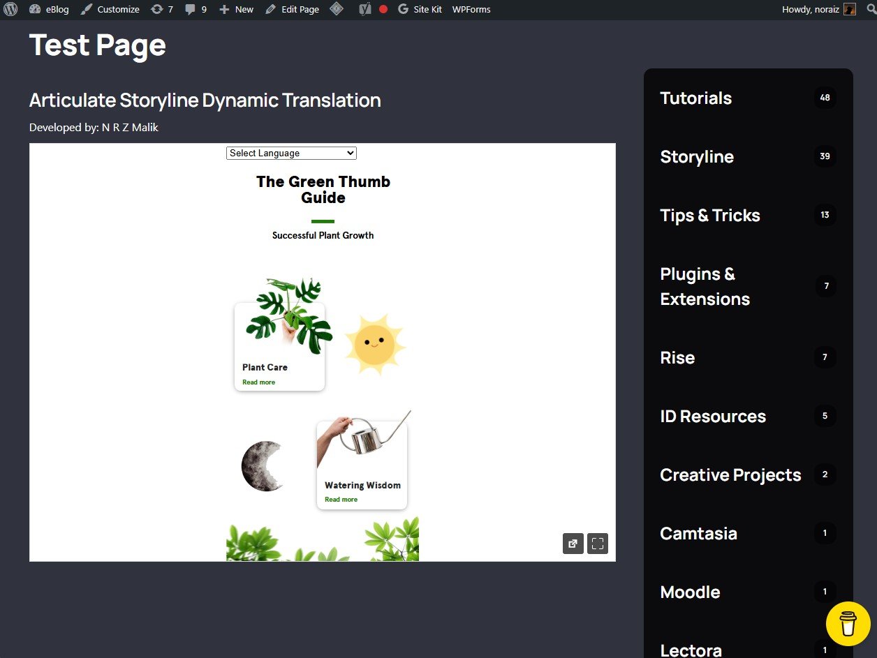 Course Player Example